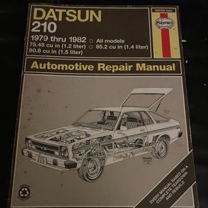 Haynes Datsun 210 1979-1982 all models automotive repair manual 28009 (525)